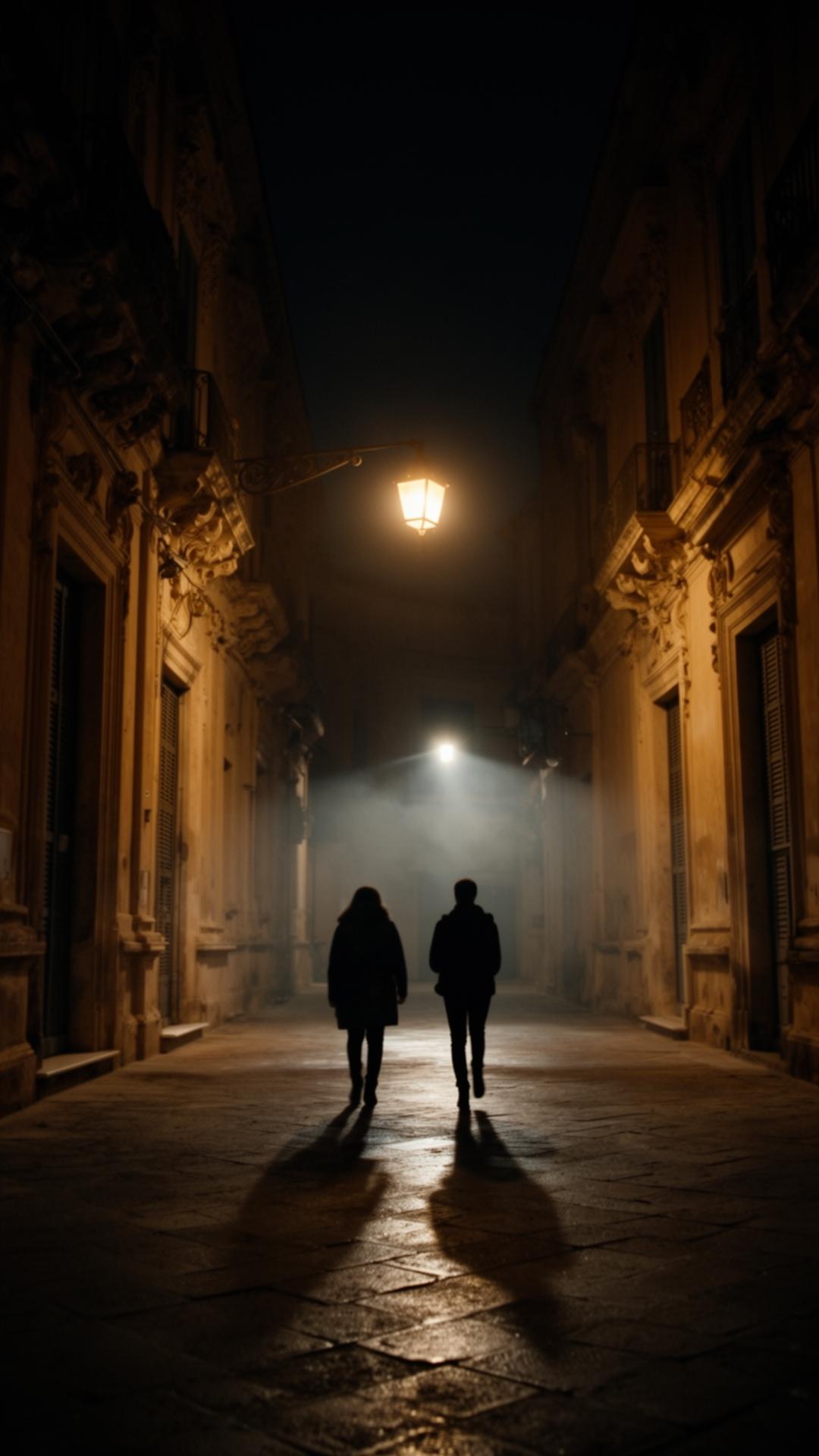Notturno barocco — frame cinematografico